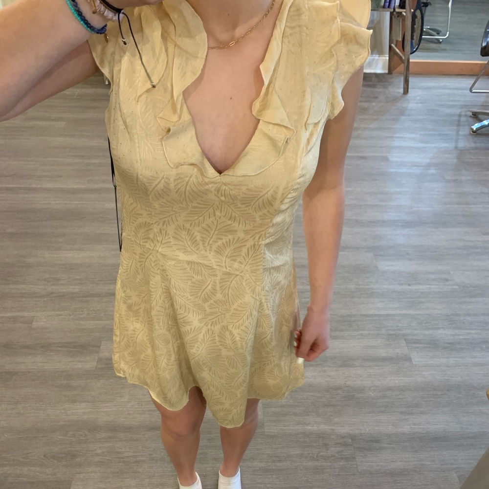 gold dress